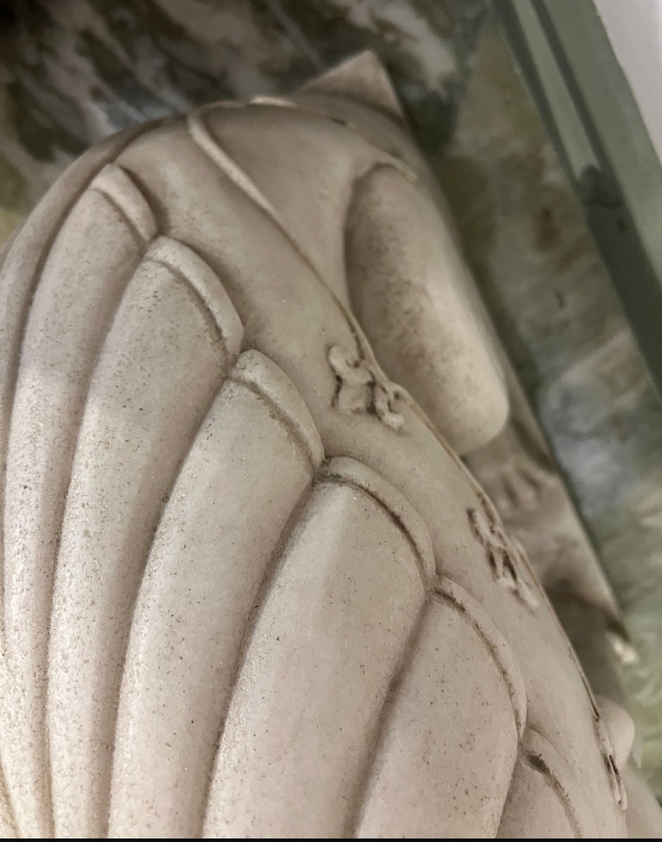Pair Of Marble Dogs -photo-4