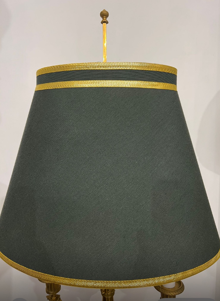 Lampe en bronze doré -photo-4