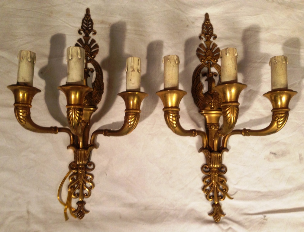 Pair Of Wall Bronze Dore '