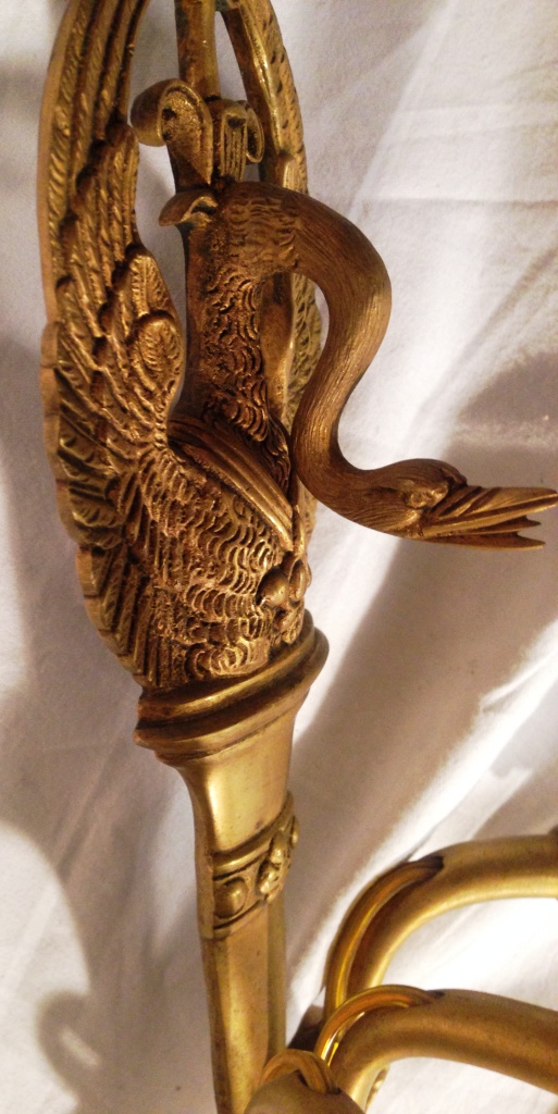 Pair Of Wall Bronze Dore '-photo-2