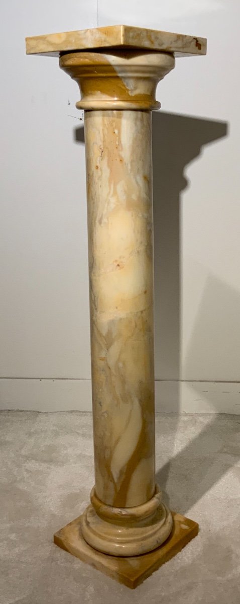 Siena Yellow Marble Column-photo-1