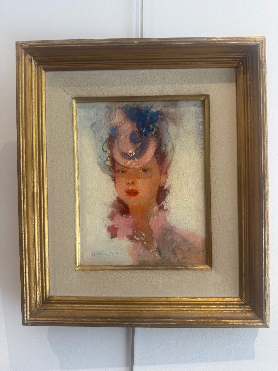 J.G Domergue Portrait de jeune femme-photo-2