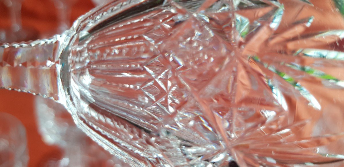 Lot 13 Verres En Cristal St. Louis Modèle Gavarni-photo-2