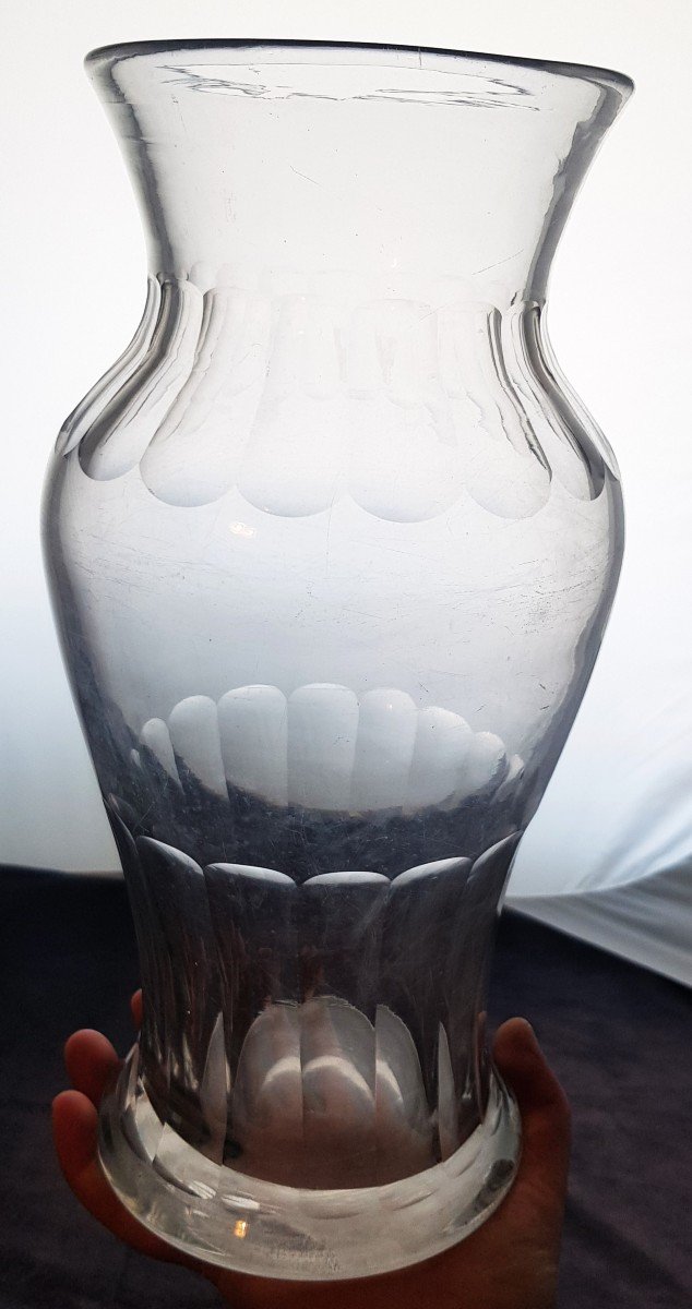 Large Jar Bocal XIX S In Cut Crystal-photo-2