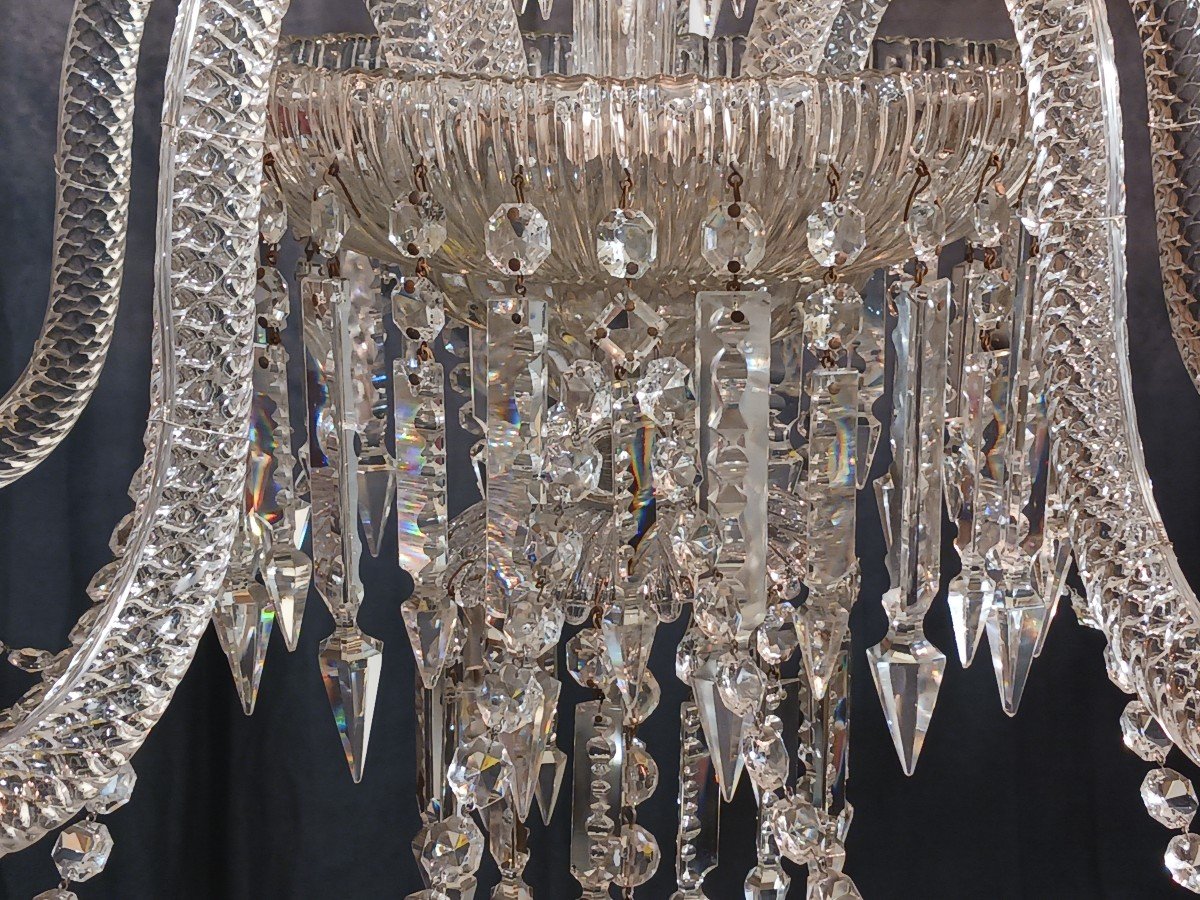Old Bohemian Crystal Chandelier-photo-2