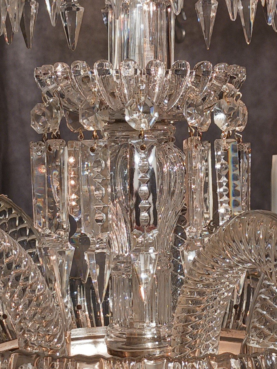 Old Bohemian Crystal Chandelier-photo-4