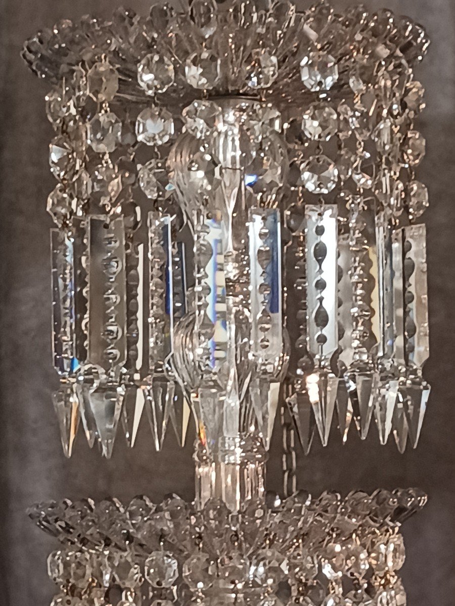 Old Bohemian Crystal Chandelier-photo-5