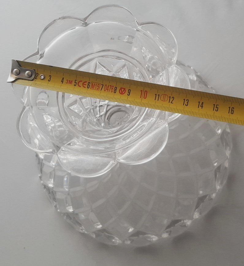 Cup On Foot In Molded Glass Baccarat Mod. Deposé-photo-3