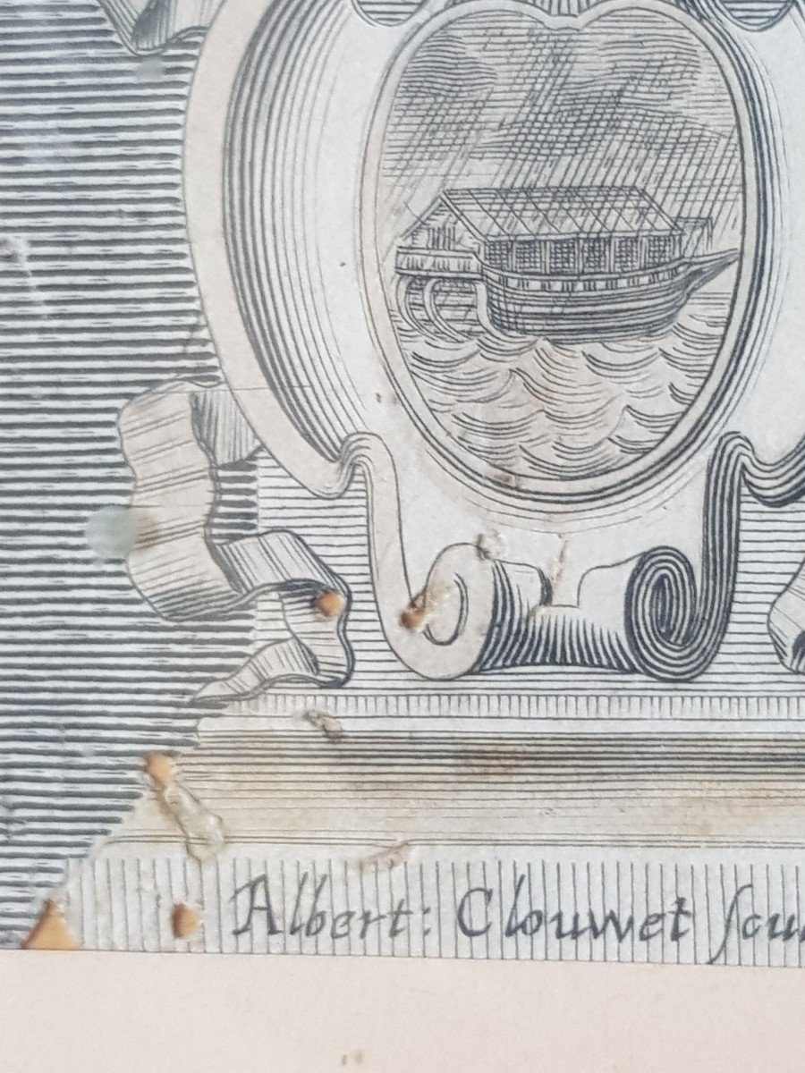  Gravure  Encadrée Albert Clouwet Datée 1669 Vrai Portrait Del Vierge Peint Par Saint Luc-photo-4