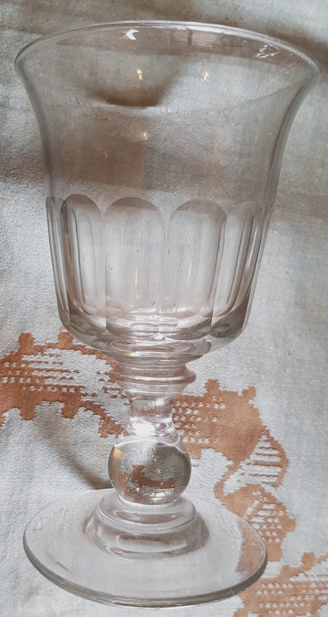 Ensemble De 5 Verres à Eau Anciens XIX S H 14 Cm-photo-4