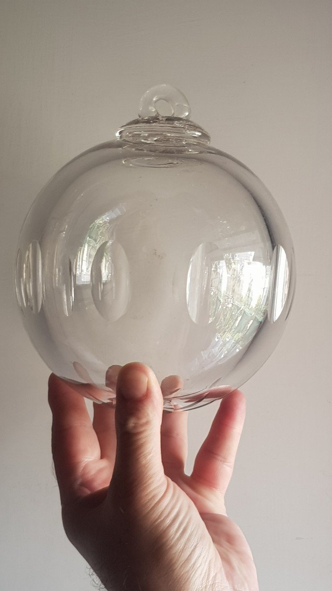 Giant Crystal Ball For 19th Century Chandelier