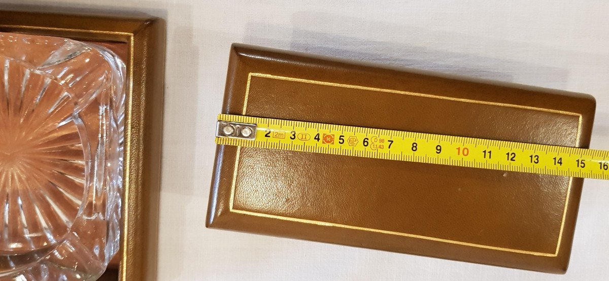 Old Leather Office Kit, 6 Pieces-photo-3