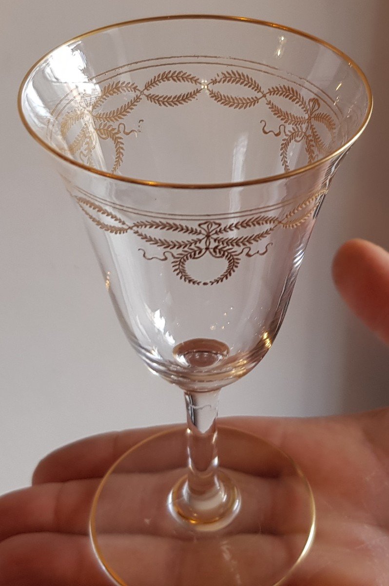 Petit verre à vin cuit de style Louis Philippe - brocante