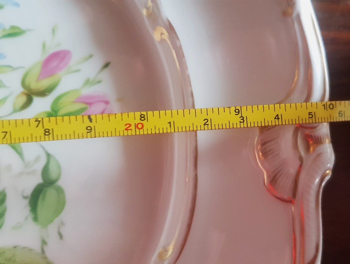  Assiette Decorative Ancienne Allemande XIXs Spm Schmeisser Porzellan Manufaktur-photo-7