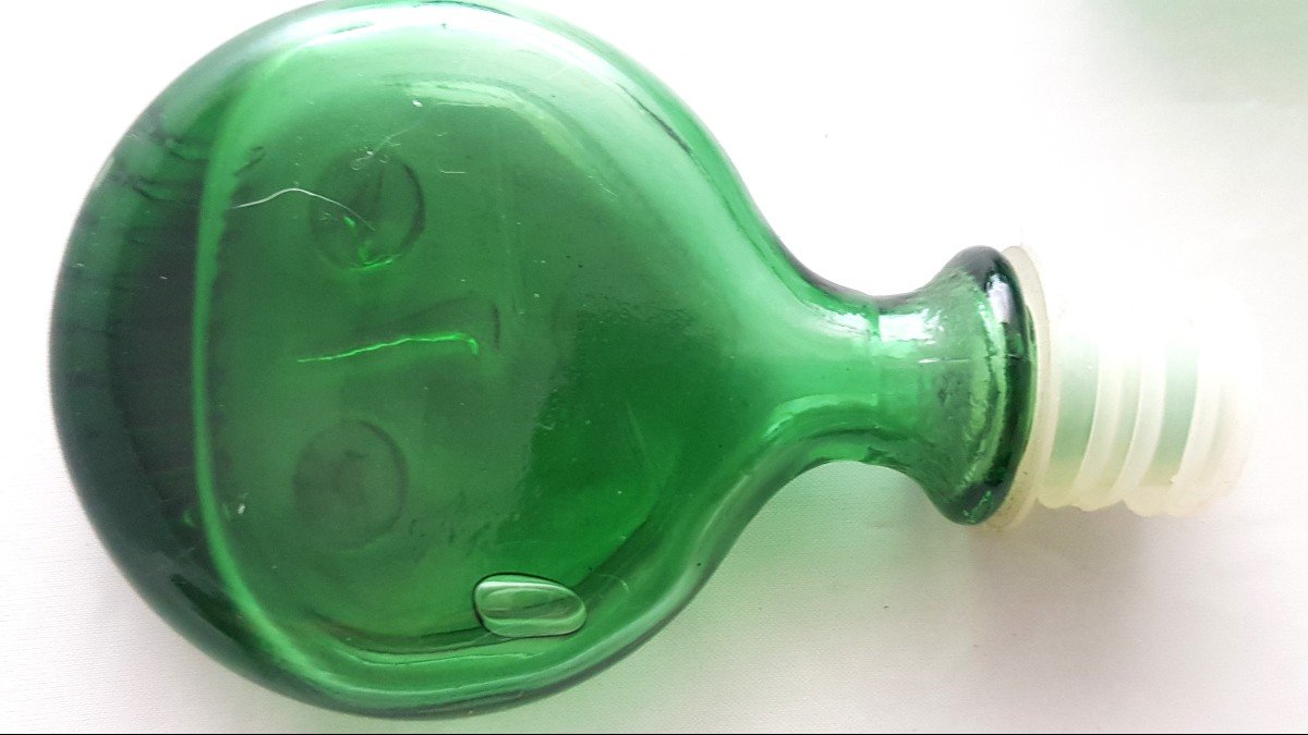 Pair Of Neiman Marcus Anthropomorphic Bottles In The Style Of Erik Hoglund For Kosta Boda-photo-5