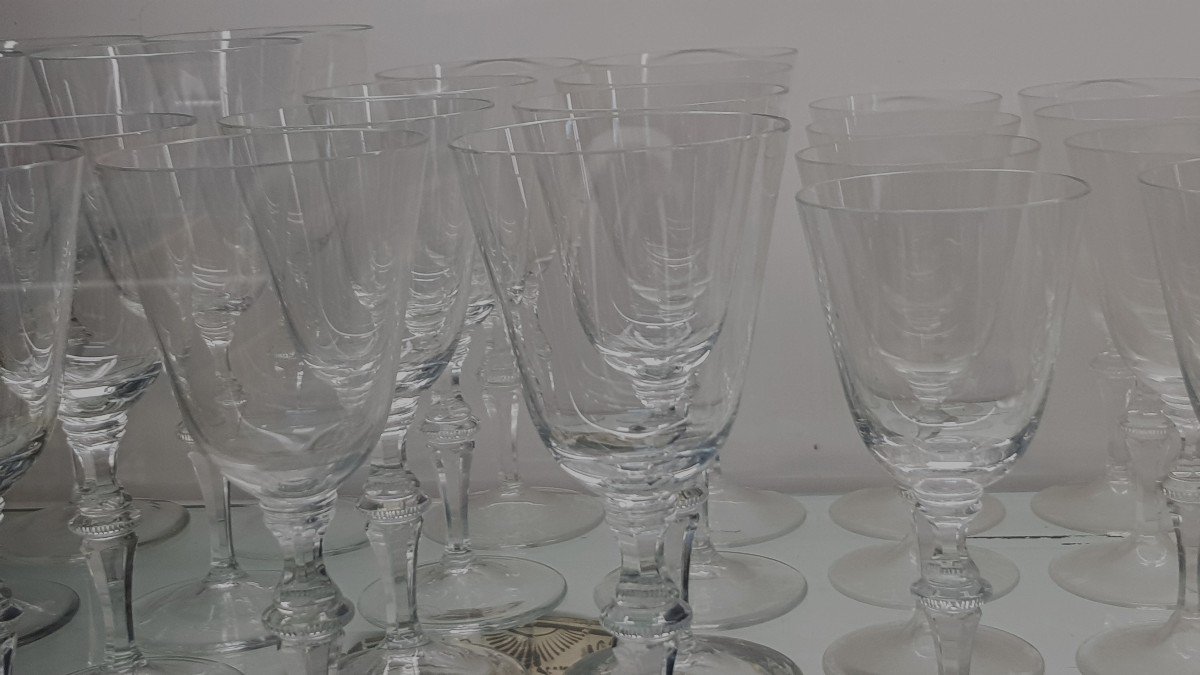 Set Of 24 Glasses Marked Moser Model Mozart-photo-3