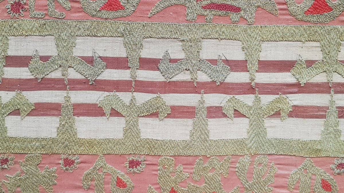  Ancien Tissu  Sarong Tapis De Sumatra-photo-3
