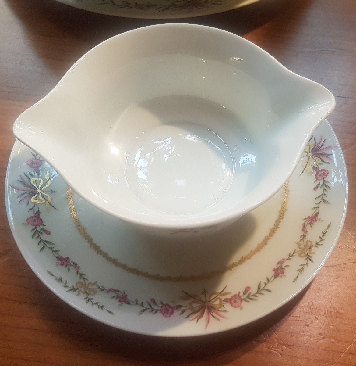 Service Assiettes 74 Pièces Porcelaine Limoges Raynaud Modèle Vieux Venise-photo-3