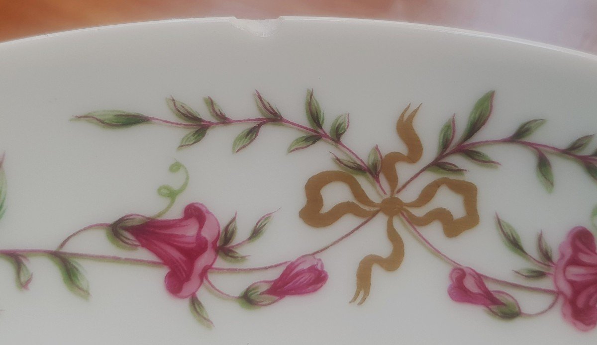 Service Assiettes 74 Pièces Porcelaine Limoges Raynaud Modèle Vieux Venise-photo-5
