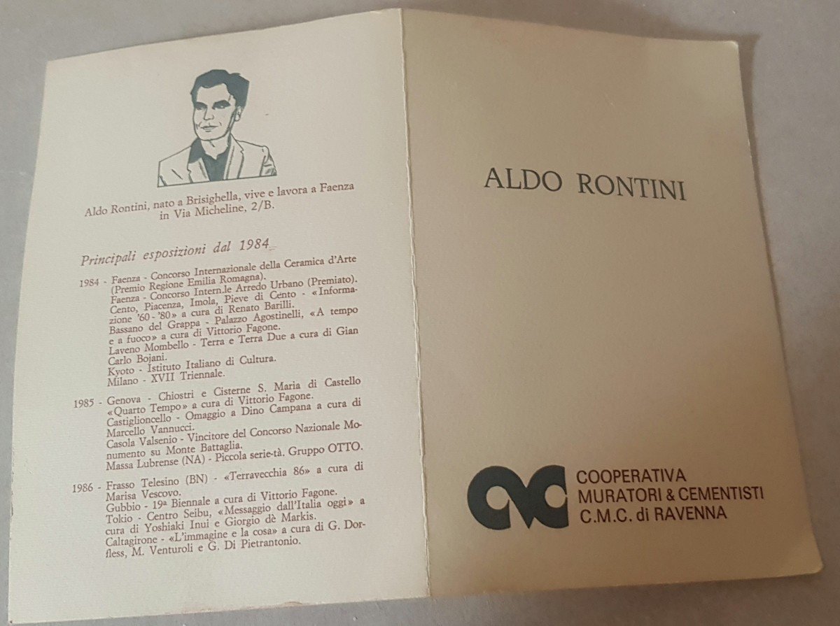 Aldo Rontini Ceramic Sculpture Signed And Numbered 1986-photo-5