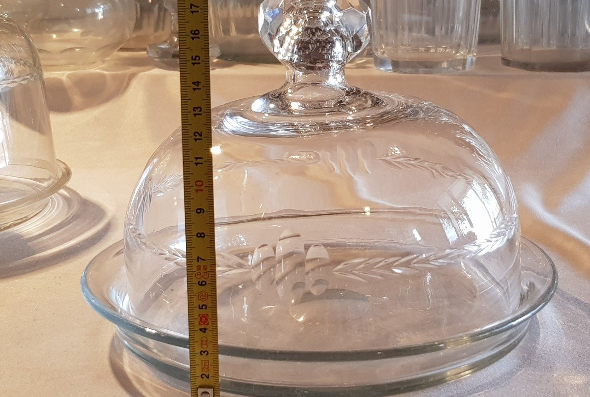 Old 19th Century Crystal Cheese Bell-photo-1