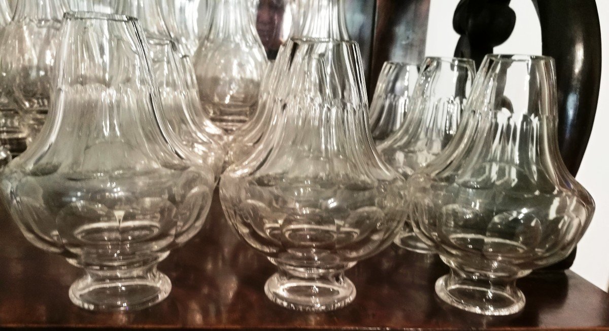 Lot Of 90 Old Bohemian Crystal Pieces For Chandelier Restoration-photo-4
