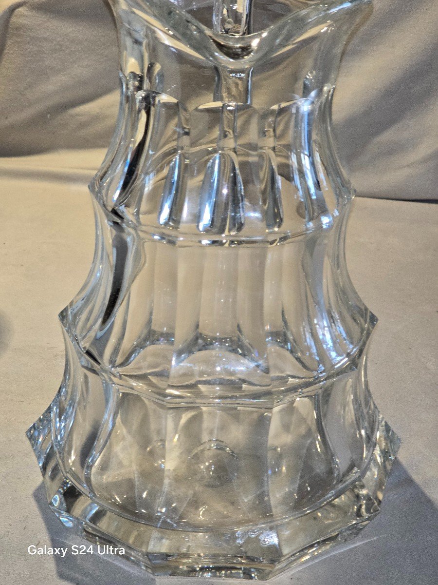 Large Cut Crystal Carafe Moser  Diplomate Model-photo-1