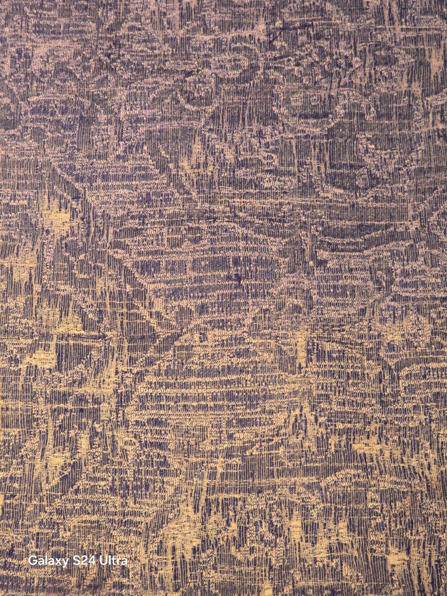 Coupon Ancien En  Velours Vénitien "a Cammino"  78x68 Cm-photo-4