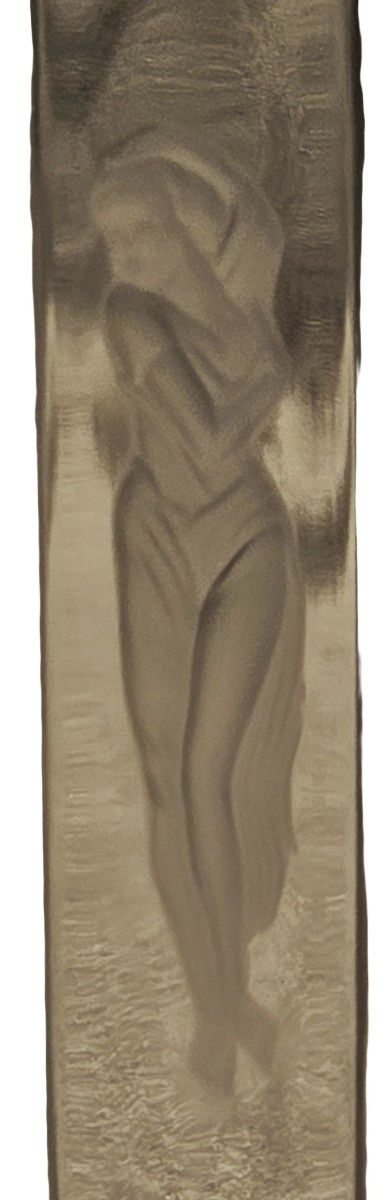 Old Acid-etched Stemmed Glass-photo-1