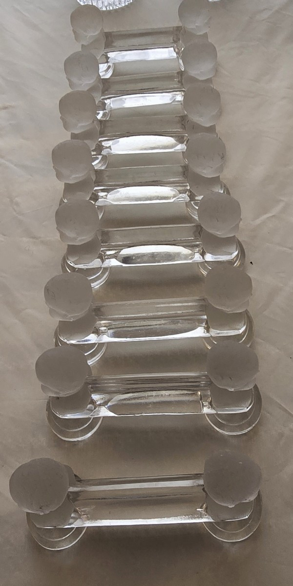 Serie De 8 Anciens Porte Couteaux En Cristal De Baccarat , Roi De Rome - Enfant De Houdon -photo-1
