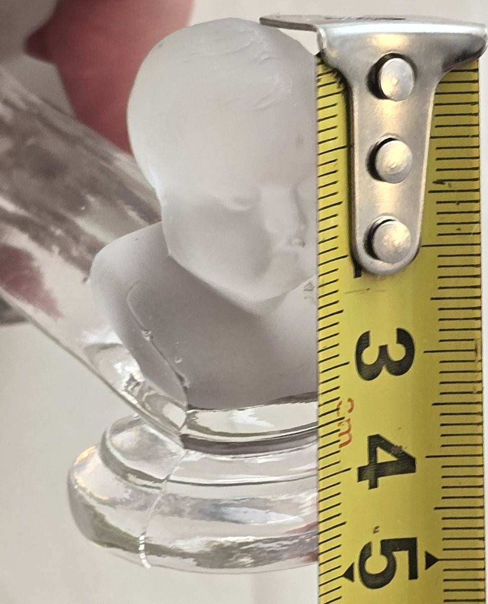 Serie De 8 Anciens Porte Couteaux En Cristal De Baccarat , Roi De Rome - Enfant De Houdon -photo-7