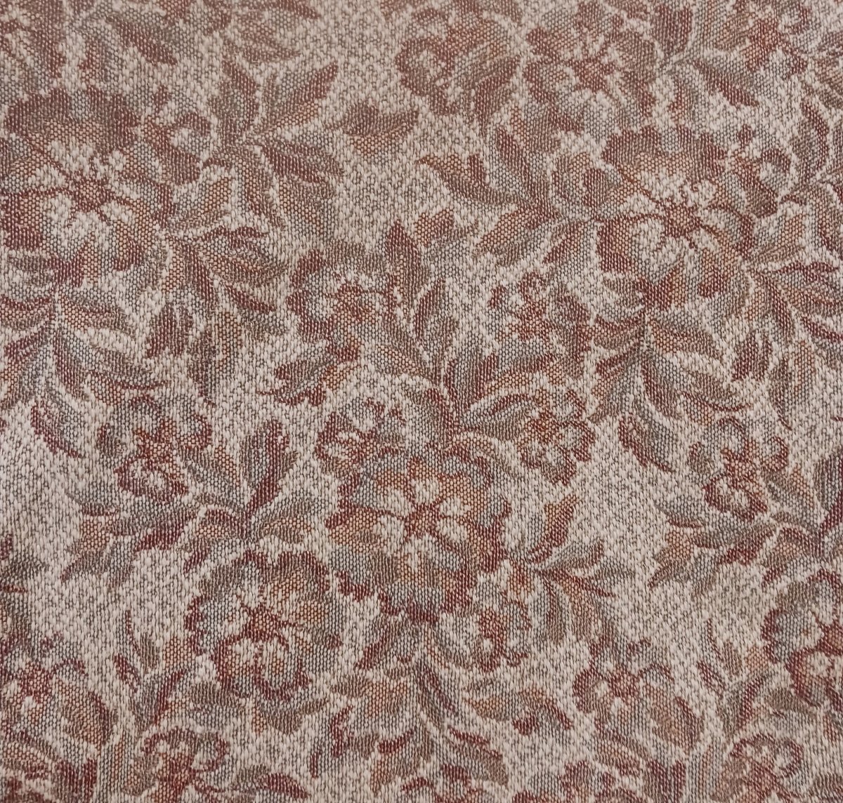 Ancient Upholstery Fabric Remnant, Large Length Of 10 Meters-photo-2