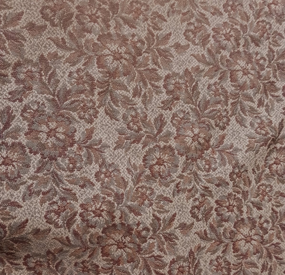 Ancient Upholstery Fabric Remnant, Large Length Of 10 Meters-photo-3