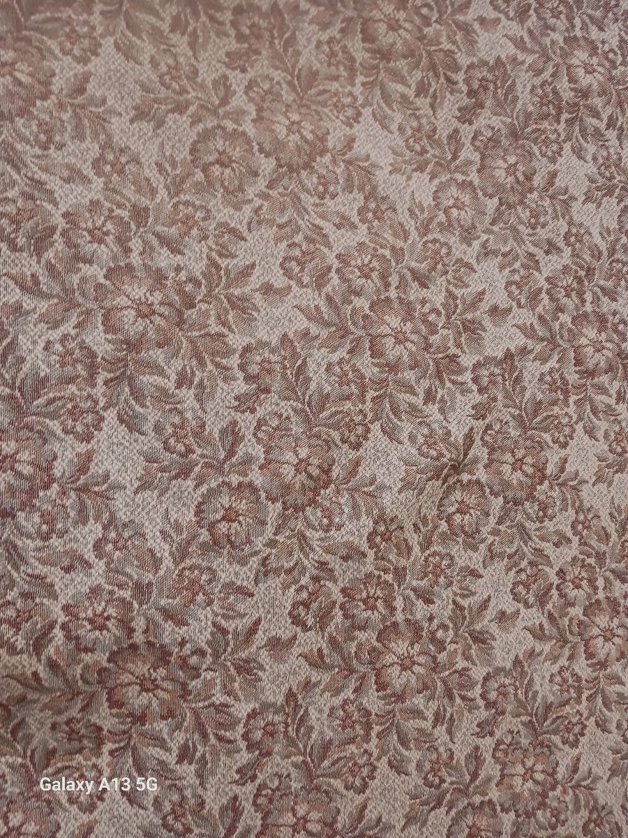 Ancient Upholstery Fabric Remnant, Large Length Of 10 Meters-photo-4