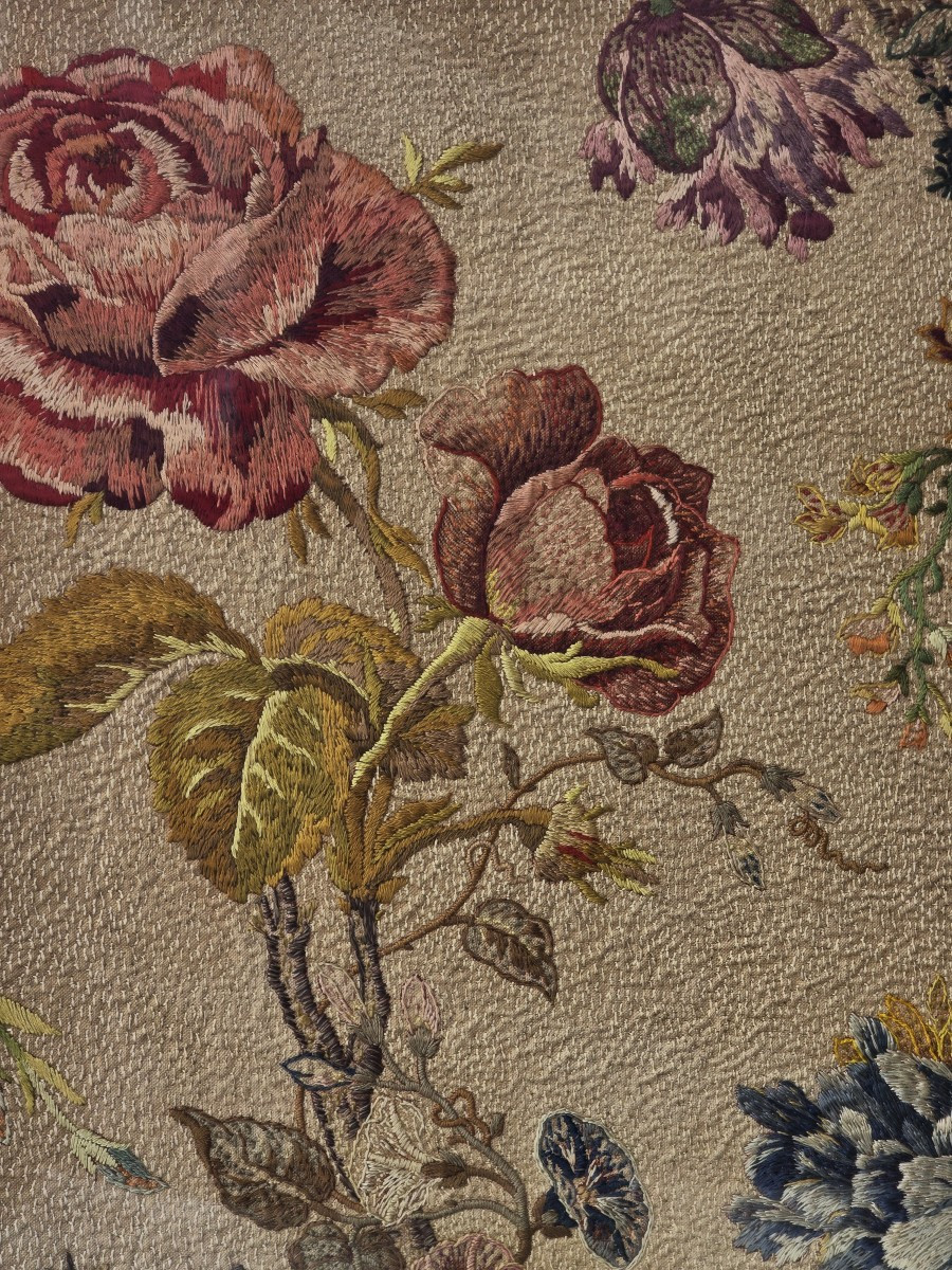 Antique Hand-embroidered Canvas-photo-2