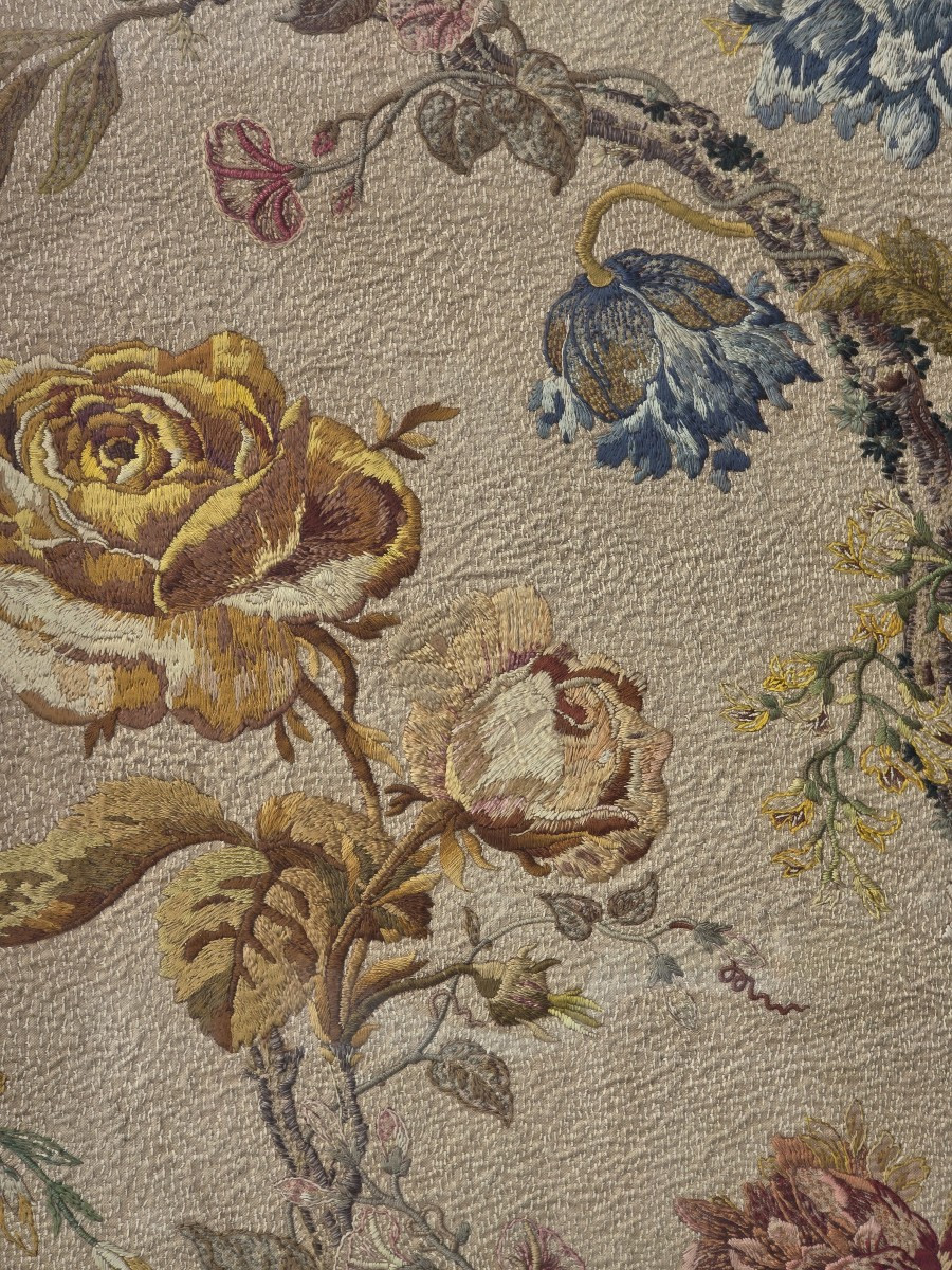 Antique Hand-embroidered Canvas-photo-3