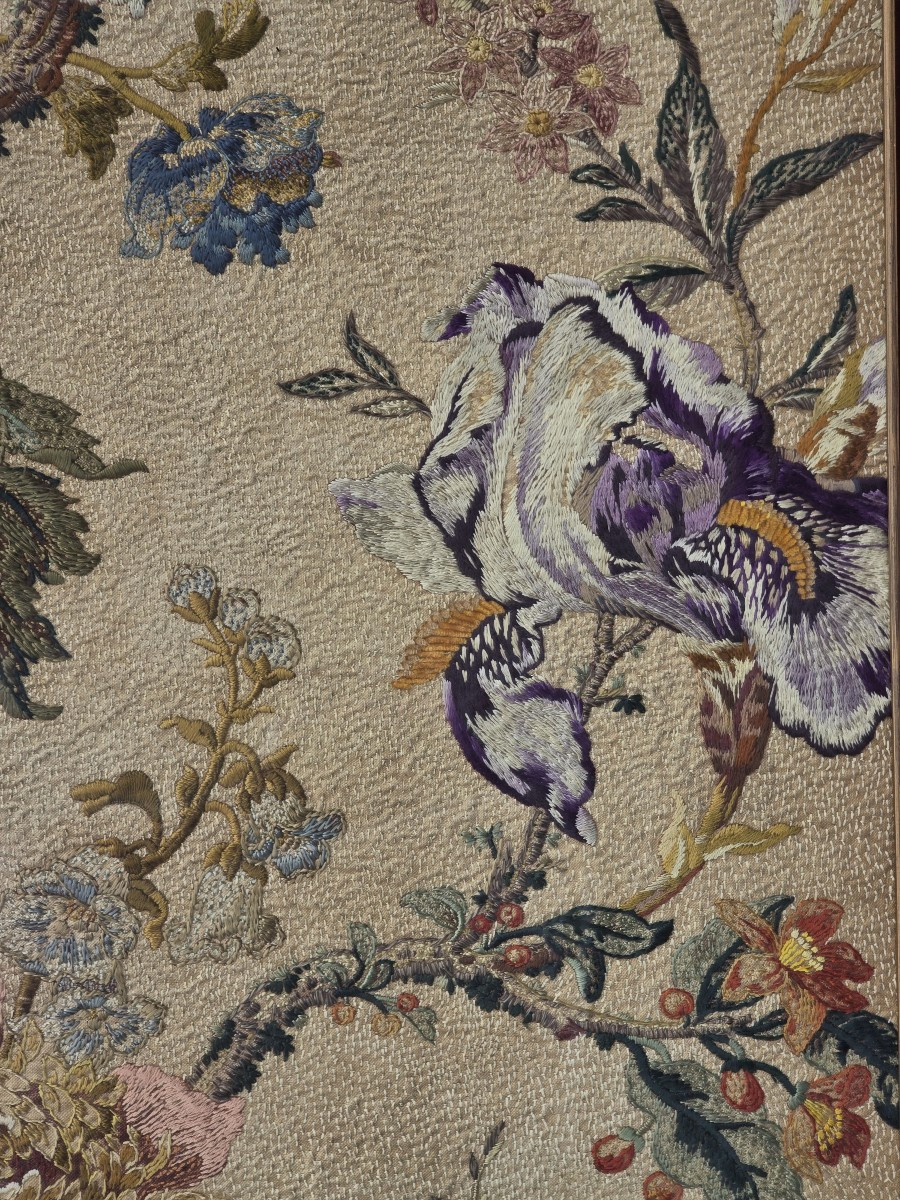 Antique Hand-embroidered Canvas-photo-4