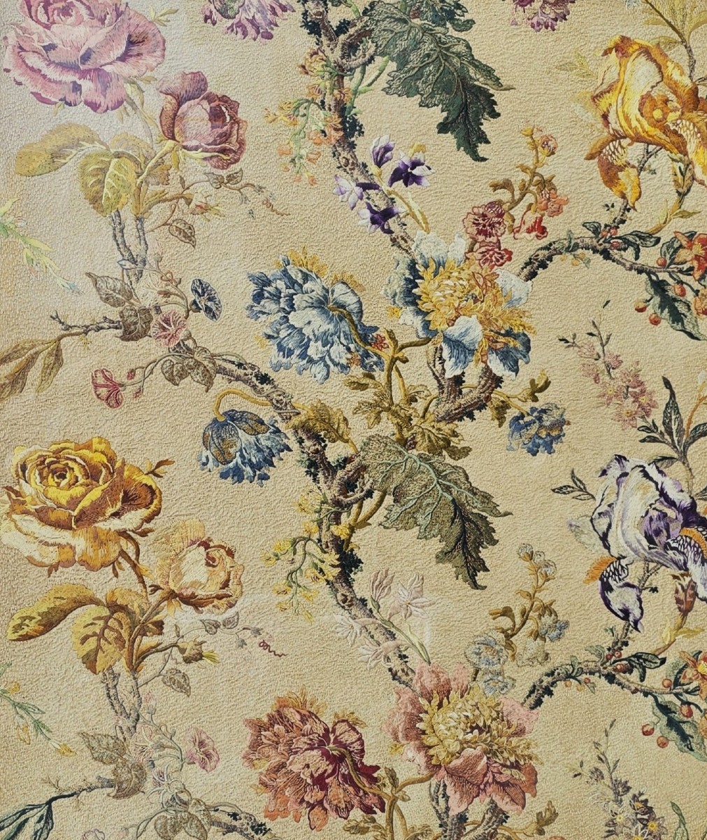 Antique Hand-embroidered Canvas