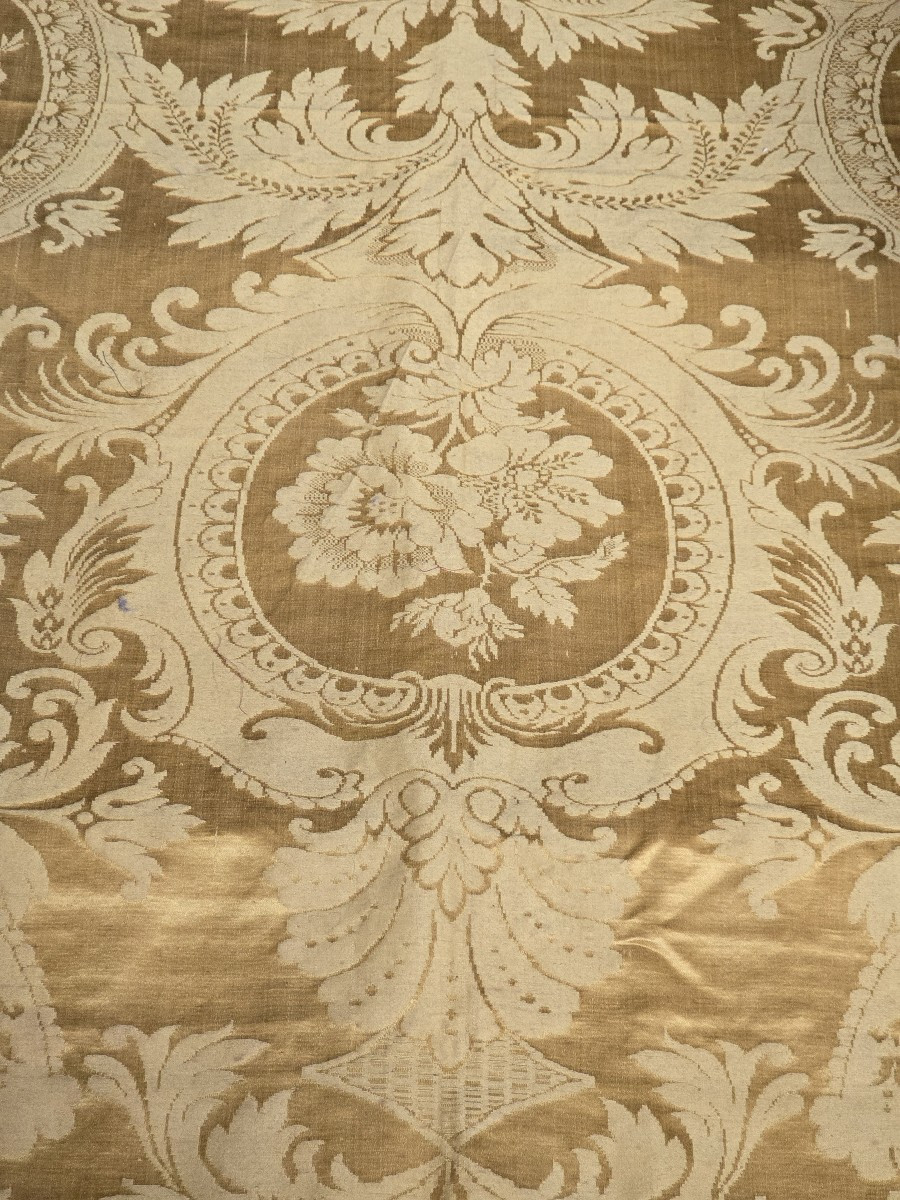 Antique Remnant Of Silk Damask-photo-4