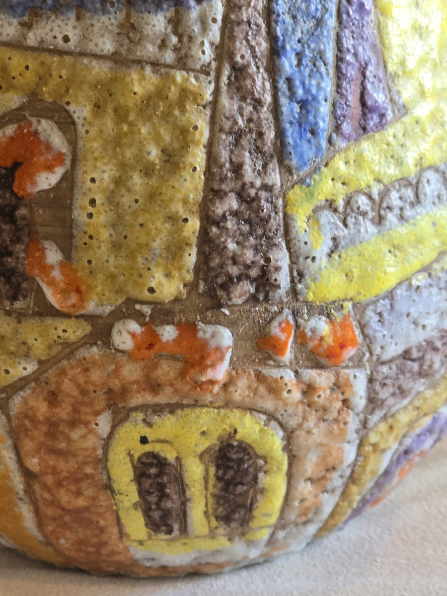 Lava Ceramic Vase Manufacture Fratelli Fanciullacci-photo-2