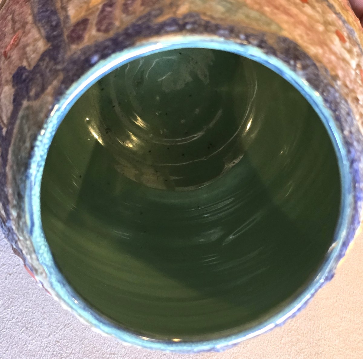 Lava Ceramic Vase Manufacture Fratelli Fanciullacci-photo-6