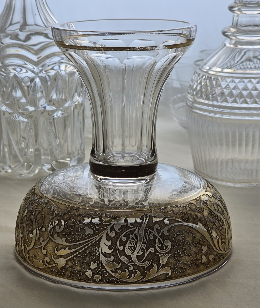 Ancient Cameo Glass Cup Attributed To Moser-photo-3