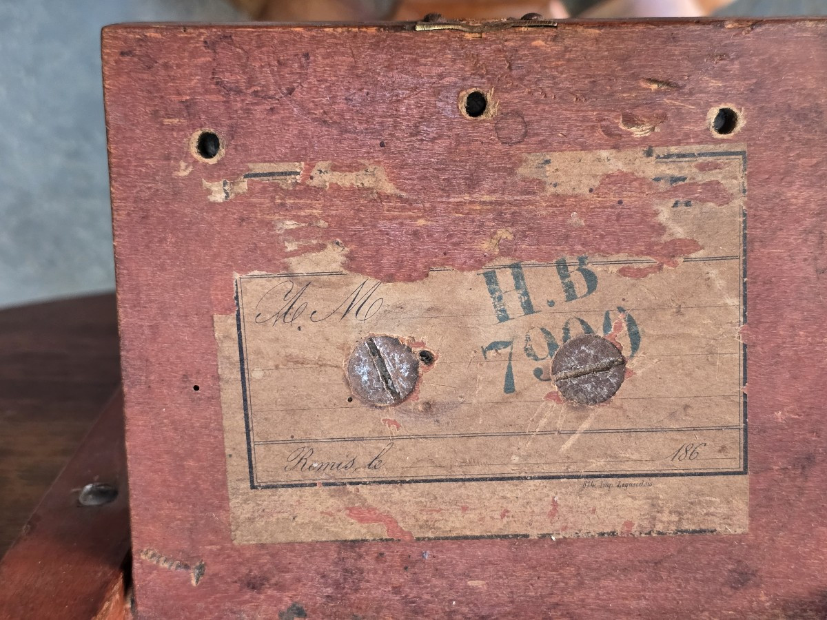 ancienne petite table à voile en acajou-photo-4