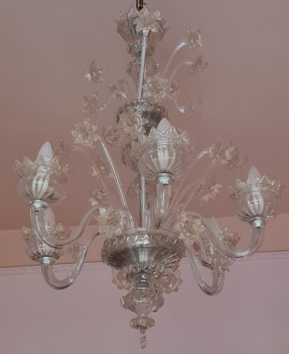 Ancien lustre de Murano-photo-1