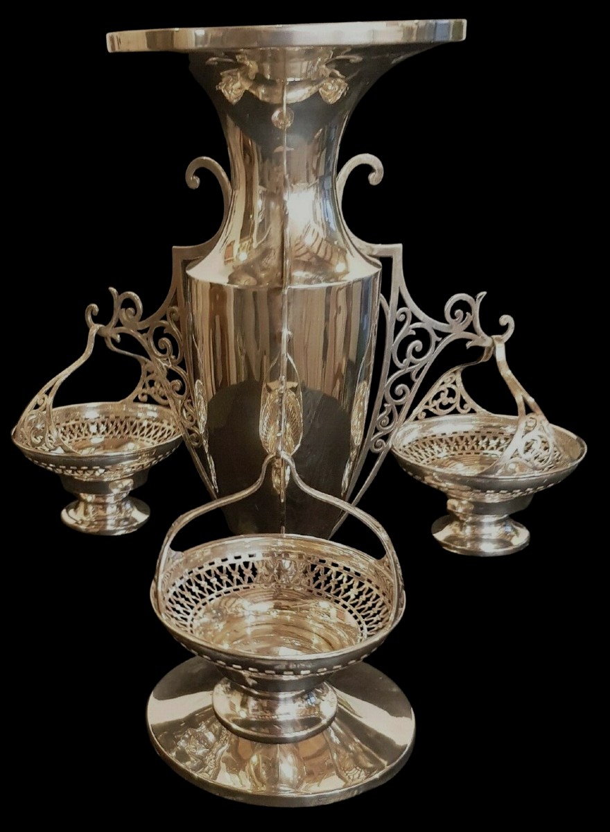Antique English Sterling Silver Epergne Birmingham  1938
