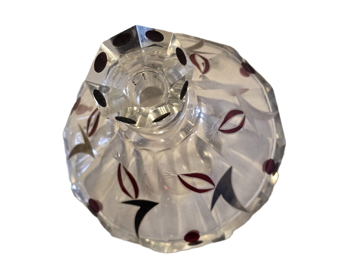 ancien flacon à parfum en cristal Art Deco-photo-3