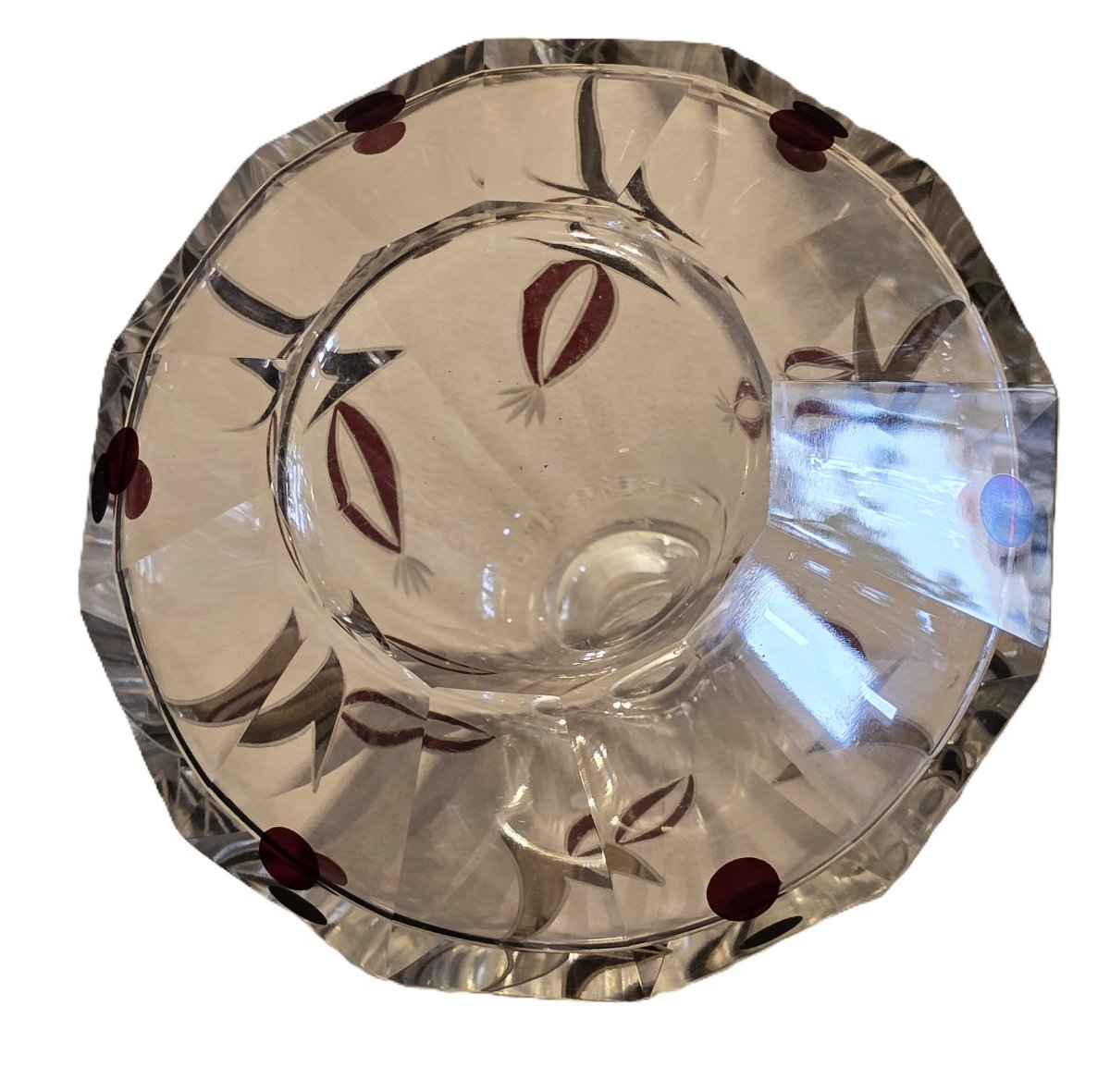 ancien flacon à parfum en cristal Art Deco-photo-2