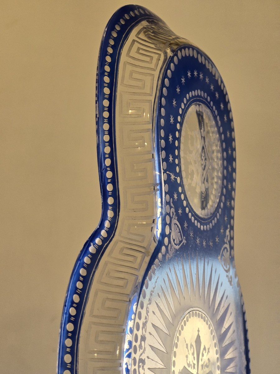 ancien plateau de service liturgique en cristal-photo-4