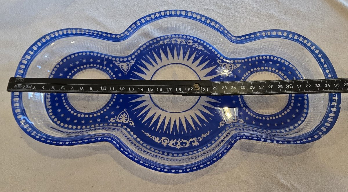 ancien plateau de service liturgique en cristal-photo-4