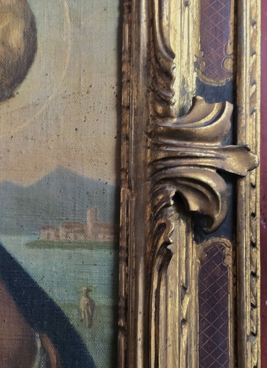 Madone de l’Étoile avec l’Enfant Jésus Huile sur toile-photo-1